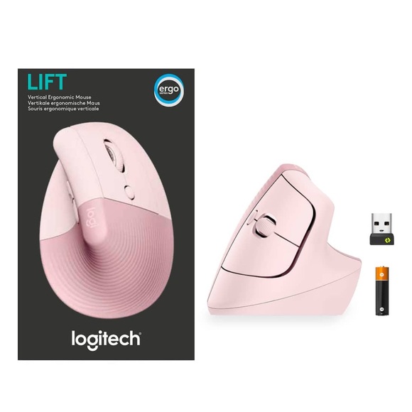 Logitech Rose Wireless Mouse with Customizable Buttons - Picture 3 of 10